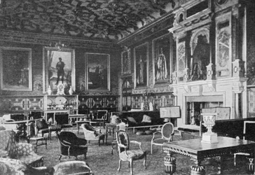 La Sala di Disegno di Giacomo I, Hatfield House, pubblicato in The Graphic, 19 luglio 1902