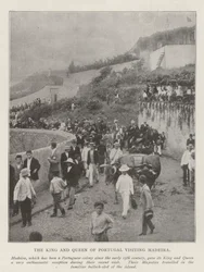 Il re e la regina del Portogallo in visita a Madeira