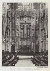 Il nuovo schermo nella Cattedrale di Winchester