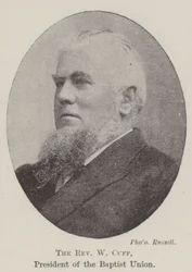 Il reverendo W Cuff, presidente dell