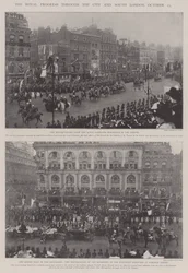 Il progresso reale attraverso la città e il sud di Londra, 25 ottobre