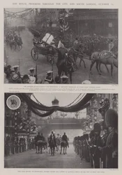 Il progresso reale attraverso la città e il sud di Londra, 25 ottobre