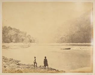 Il Teesta a Bheerkotee. Vedute di Darjeeling. Anni 1870