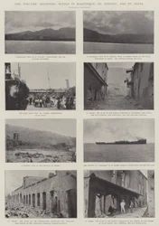 I disastri vulcanici, scene in Martinica, St Vincent e St Lucia