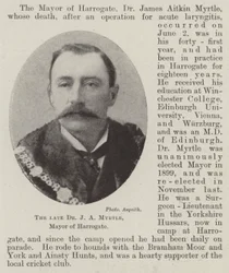 Il defunto Dr J A Myrtle, sindaco di Harrogate
