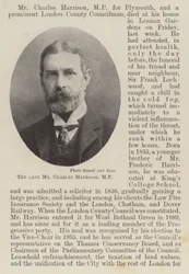 Il defunto Mr Charles Harrison, MP