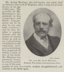 Il defunto Mr Irving Montagu, ex artista di guerra, Illustrated London News