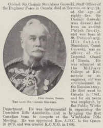 Il defunto Sir Casimir Gzowski