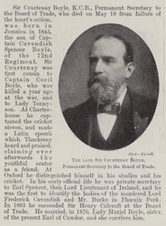Il defunto Sir Courtenay Boyle, segretario permanente del Board of Trade