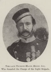 Il defunto trombettiere maggiore Henry Joy, che suonò la carica della Brigata Leggera
