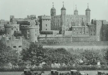 Tower Hill: vista della Torre di Londra, 1895