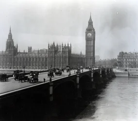 Veduta del Ponte di Westminster e delle Case del Parlamento
