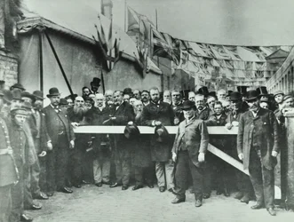 Westferry Road: liberazione della strada dal pedaggio, 1885