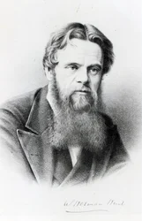 William Holman Hunt, incisione da una fotografia, c.1865