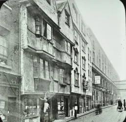 Wych Street: vista ovest, 1890