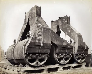 Cantiere n. 647, Baikal. Mostra alcune delle caldaie e delle prese dei camini per il traghetto rompighiaccio Baikal