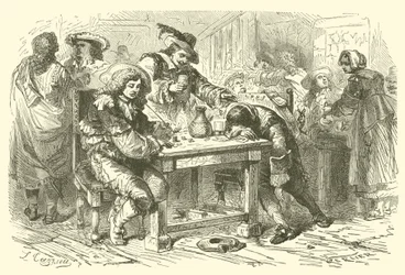 Festa del XVII secolo (incisione)