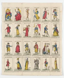 24 personaggi della Dodicesima Notte, 1818