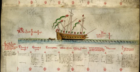 La Harte, con dettagli del suo equipaggio e armamento, da 