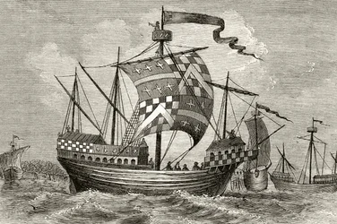 Una nave da guerra del XV secolo, da 
