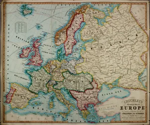 Una mappa colorata dell