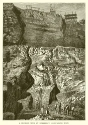 Una Miniera di Diamanti a Kimberley, Griqualand West