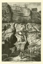 Una Miniera di Diamanti a Kimberley, Griqualand West