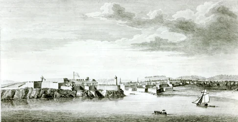 Prospetto del Castello del Moro e della città dell