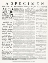 Un esemplare di W.Caslon