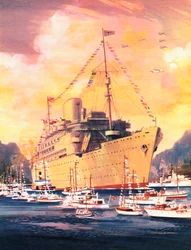Un grande momento nella storia della Royal Mail Line, l