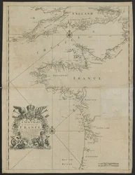 Una nuova carta delle coste della Francia, insieme al Canale della Manica, c.1730
