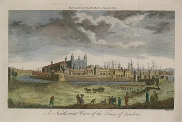 Vista nord-ovest della Torre di Londra