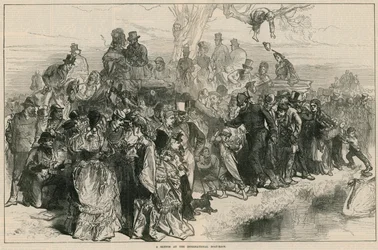 Uno schizzo alla gara internazionale di canottaggio