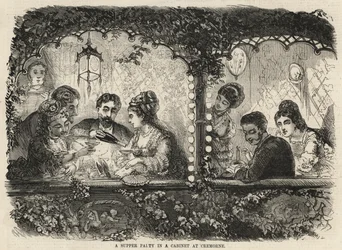 Una cena in un gabinetto a Cremorne