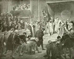 Abdicazione di Gustavo Vasa (incisione)