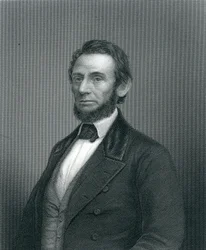 Abramo Lincoln, inciso da H. C. Balding, XIX secolo
