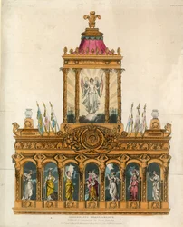 Trasparenza di Ackermann, esposta per commemorare la Pace, giugno 1814