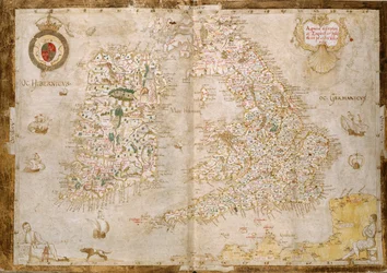 Mappa della Gran Bretagna e Irlanda, da 