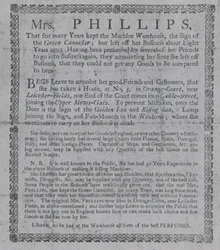 Pubblicità per Mrs Phillips