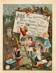 Pubblicità per The Royal Worcester Bazaar, 2 Foregate Street, Londra