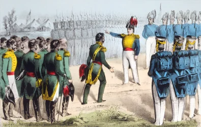 Dopo la battaglia di Monterrey, il generale messicano Pedro de Ampudia cede la città al generale americano Zachary Taylor durante la guerra messicano-americana del 1846-48