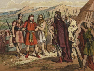 Agag portato davanti a Samuele
