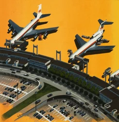 Aerei in un aeroporto