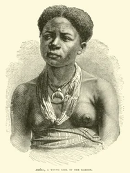 Akera, una giovane ragazza del Gabon