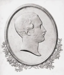 Alberto, Principe Consorte di Gran Bretagna e Irlanda, inciso da C. Chabot, da 