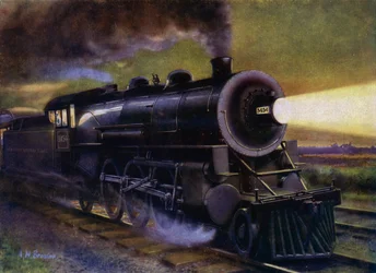 Un treno americano (litografia)
