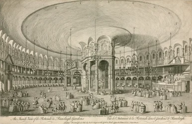 Vista interna della Rotonda nei Ranelagh Gardens, Londra