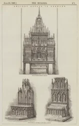 Altari Antichi in Germania (incisione)