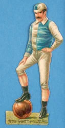 Sei Pronto?, ritaglio di un calciatore, 1880s-90s