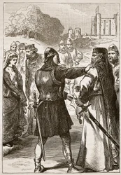 Arresto del duca di Gloucester, illustrazione da Cassells Illustrated History of England